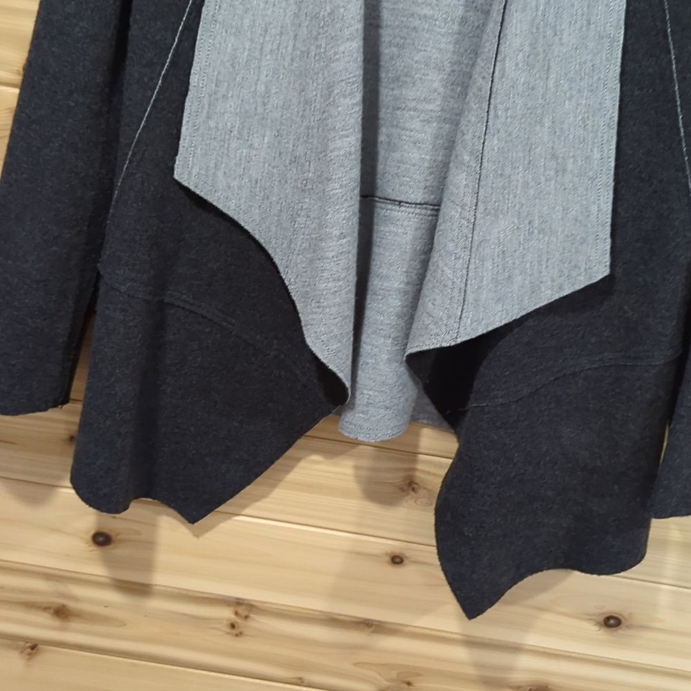 Eileen Fisher Sweater Womens XS Gray Open Front Sweater Jacket Merino Wool - Picture 3 of 8